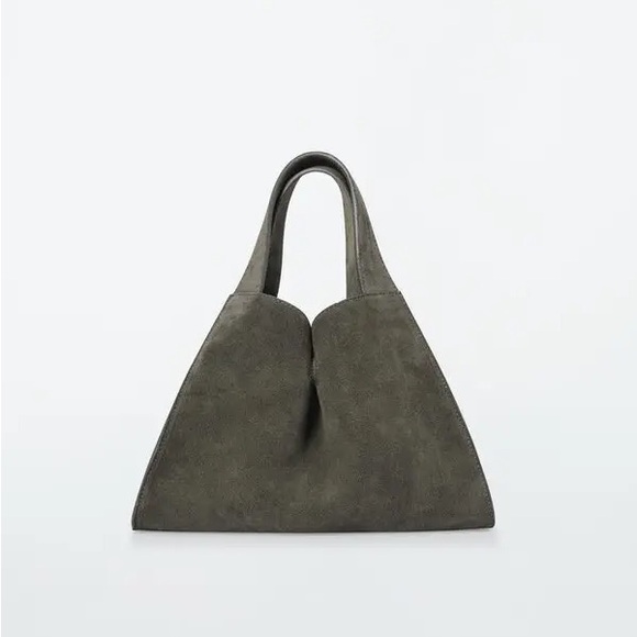 COS Handbags - NWT COS Alcove Mini Suede Tote Bag - Gray